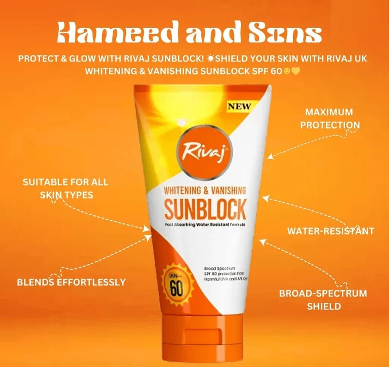 Rivaj - Whitening & Vanishing Sunblock SPF 60